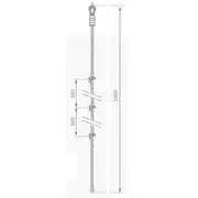 Sfoara catarat cu noduri pentru spatiile de joaca ph25 2 m - kbt - okekbt310.003.001.001