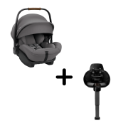Nuna - set scoica auto i-size arra next granite + baza isofix base next i-size pentru arra next bbbcs11300grnglset