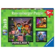 Puzzle Minecraft, 3X49 Piese ARTRVSPC05621