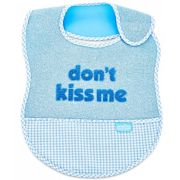 Baveta BabyJem din bumbac Dont Kiss Me (Culoare: Bleu) JEMbj_0323