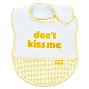 Baveta BabyJem din bumbac Dont Kiss Me (Culoare: Galben) JEMbj_0322
