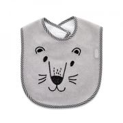 Baveta din bumbac BabyJem Cute animals (Culoare: Gri) JEMbj_6291