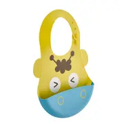 Baveta din silicon Soft Baby Bib (Culoare: Bleu) JEMbj_6263