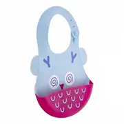 Baveta din silicon Soft Baby Bib (Culoare: Bleu) JEMbj_6263
