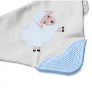 Baveta triunghi cu accesoriu dentitie BabyJem Cowboy Bib (Culoare: Bleu) JEMbj_3742