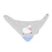Baveta triunghi cu accesoriu dentitie BabyJem Cowboy Bib (Culoare: Ecru) JEMbj_3743