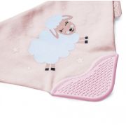 Baveta triunghi cu accesoriu dentitie BabyJem Cowboy Bib (Culoare: Ecru) JEMbj_3743