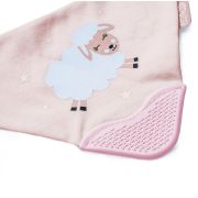 Baveta triunghi cu accesoriu dentitie BabyJem Cowboy Bib (Culoare: Ecru) JEMbj_3743
