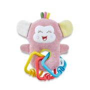 Jucarie din plus pentru bebelusi cu inele dentitie BabyJem Funny Monkey (Culoare: Roz) JEMbj_6932