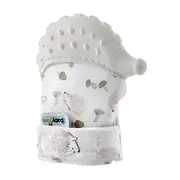 Manusa bebelusi pentru dentitie Scratch Gloves (Culoare: Alb) JEMbj_6122