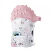 Manusa bebelusi pentru dentitie Scratch Gloves (Culoare: Roz) JEMbj_6121
