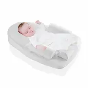 Salteluta plan inclinat si saculet cu samburi de cirese BabyJem 70x43 cm Velvet (Culoare: Gri) JEMbj_4261