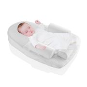Salteluta plan inclinat si saculet cu samburi de cirese BabyJem 70x43 cm Velvet (Culoare: Gri) JEMbj_4261
