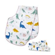 Set prosopel BabyJem pentru alaptare din muselina (Model: Inele colorate) JEMbj_3783