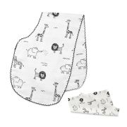 Set prosopel BabyJem pentru alaptare din muselina (Model: Inele colorate) JEMbj_3783