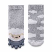 Sosete cu accesoriu dentitie BabyJem Teether Socks (Culoare: Gri) JEMbj_6523