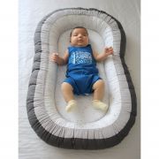 Baby nest cu 2 fete BabyJem Luxury Between Parents (Culoare: Gri) JEMbj_6141