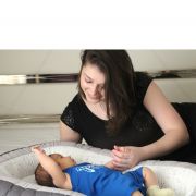 Baby nest cu 2 fete BabyJem Luxury Between Parents (Culoare: Roz) JEMbj_6142