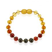 Bratara din chihlimbar pentru bebelusi BabyJem (Culoare: Verde) JEMbj_5881