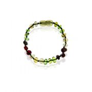 Bratara din chihlimbar pentru bebelusi BabyJem (Culoare: Verde) JEMbj_5881