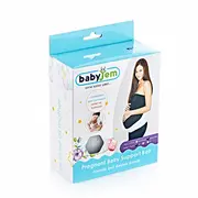Centura abdominala pentru sustinere prenatala BabyJem Pregnancy (Marime: XL, Culoare: Alb) JEMbj_2496