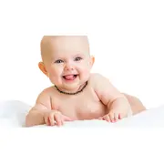 Colier din chihlimbar pentru copii BabyJem (Culoare: Verde) JEMbj_5871