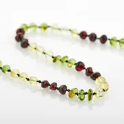 Colier din chihlimbar pentru copii BabyJem (Culoare: Verde) JEMbj_5871