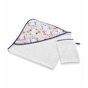 Set prosop si manusa de baie 72x72 cm BabyJem (Model: Dino) JEMbj_0421