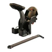 Scaun bicicleta copii Deluxe, Pozitie montare Centru, 15 Kg si Casca Protectie XS 44-48 Police WeeRide WR03SKPL BBJWR03SKPL_Negru/Maro