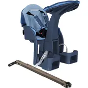 Scaun bicicleta copii SafeFront Deluxe,  Pozitie montare Centru, 15 Kg si Casca Protectie XS 44-48 Penguin WeeRide WR10SKPG BBJWR10SKPG_Denim