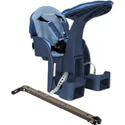 Scaun bicicleta copii SafeFront Deluxe,  Pozitie montare Centru, 15 Kg si Casca Protectie XS 44-48 Police WeeRide WR10SKPL BBJWR10SKPL_Denim