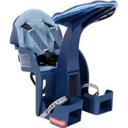 Scaun bicicleta copii SafeFront Deluxe,  Pozitie montare Centru, 15 Kg si Casca Protectie XS 44-48 Police WeeRide WR10SKPL BBJWR10SKPL_Denim