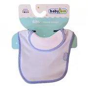 Baveta captusita din bumbac BabyJem (Culoare: Bleu) JEMbj_2143