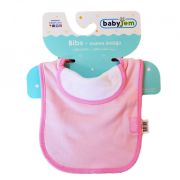 Baveta captusita din bumbac BabyJem (Culoare: Roz) JEMbj_2142