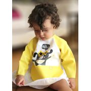 Baveta cu maneci si buzunar BabyJem Polly Bib (Culoare: Galben) JEMbj_0343
