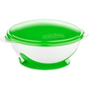 Castron cu ventuza si capac BabyJem (Culoare: Verde) JEMbj_5651
