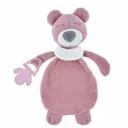 Jucarie atasament cu jucarie dentitie BabyJem Sleeping Friend (Culoare: Roz) JEMbj_6803