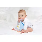 Jucarie dentitie cu paturica pathwork BabyJem (Culoare: Albastru) JEMbj_7411