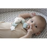Lant pentru suzeta din material textil cu steluta BabyJem (Culoare: Gri) JEMbj_7432