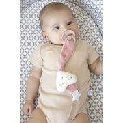 Lant pentru suzeta din material textil cu steluta BabyJem (Culoare: Verde) JEMbj_7431