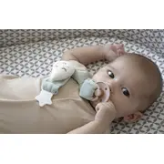 Lant pentru suzeta din material textil cu steluta BabyJem (Culoare: Verde) JEMbj_7431