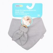 Set baveta cu doua fete din muselina cu jucarie dentitie BabyJem (Culoare: Somon) JEMbj_736_2