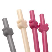 Set de 4 paie din silicon reutilizabile BabyJem (Culoare: Roz) JEMbj_764_1