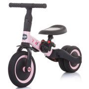 Tricicleta si bicicleta chipolino smarty 2 in 1 light pink hubtrksm0204lp
