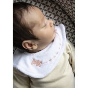 Baveta eleganta brodata BabyJem (Culoare: Gri) JEMbj_7481