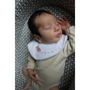 Baveta eleganta brodata BabyJem (Culoare: Gri) JEMbj_7481
