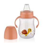 Biberon cu toarte si tetina din silicon BabyJem (Culoare: Gri) JEMbj_7492