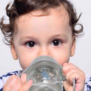 Biberon cu toarte si tetina din silicon BabyJem (Culoare: Gri) JEMbj_7492