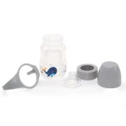 Biberon cu toarte si tetina din silicon BabyJem (Culoare: Maro) JEMbj_7491