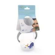 Biberon cu toarte si tetina din silicon BabyJem (Culoare: Portocaliu) JEMbj_7493
